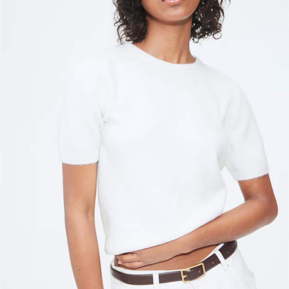 H&M White Short Sleeve Tee